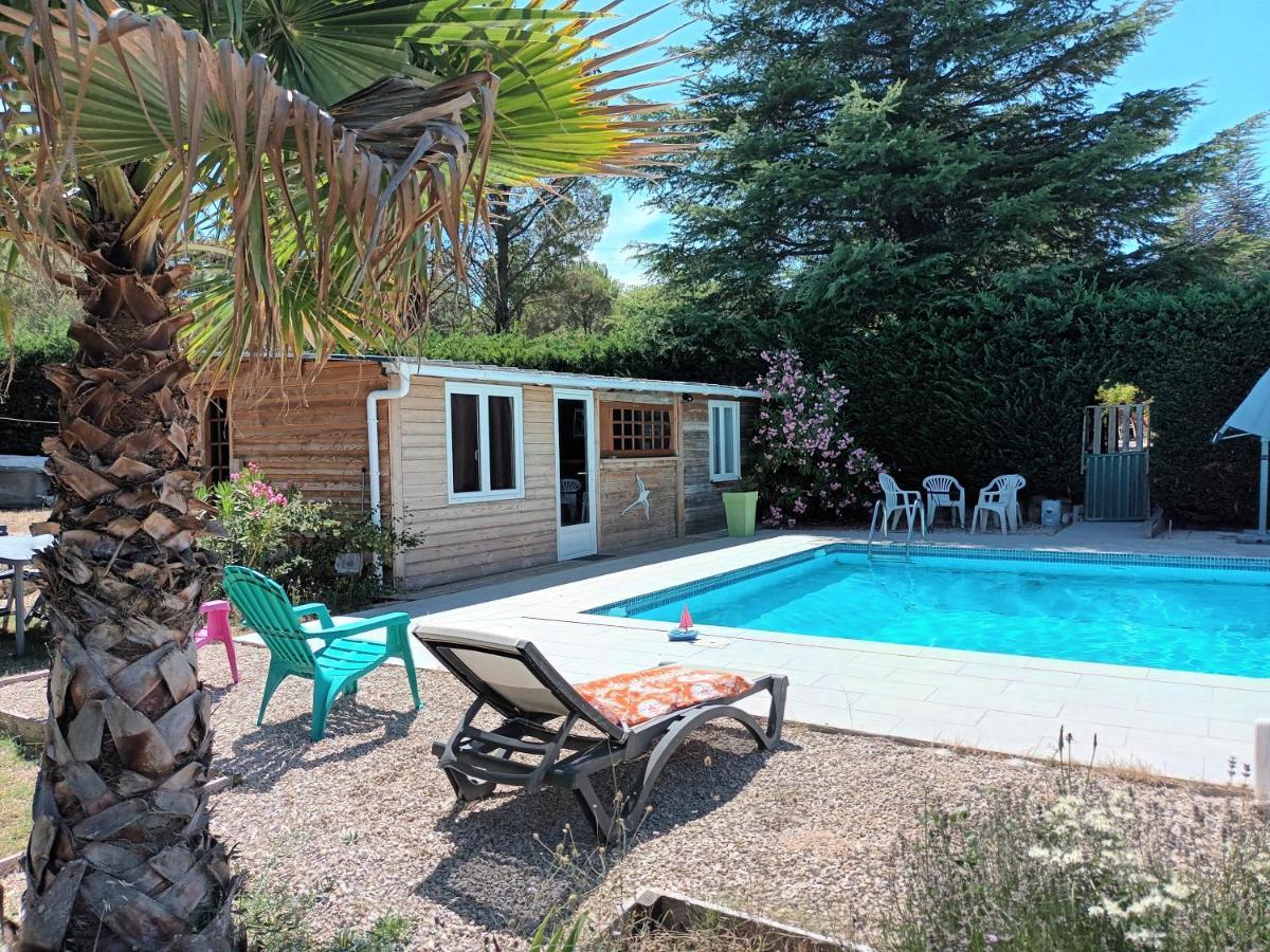 Chalet Banane Devant Piscine, A 6Km Du Festival De Piano De La Roque D'Antheron Rognes المظهر الخارجي الصورة